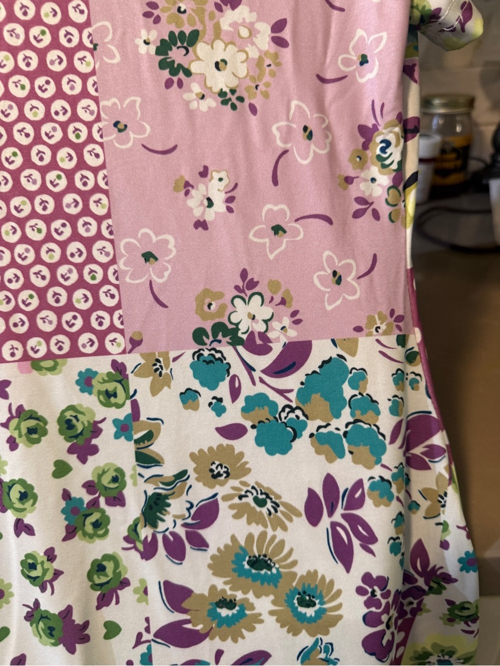 SHEIN Pink Floral & Patchwork Maxi Dress - Picture 5 of 7